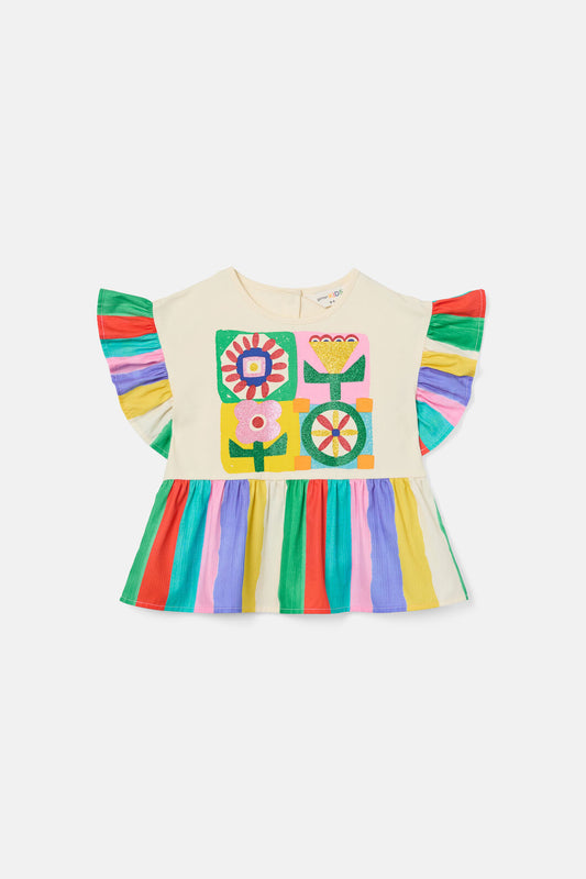 Gorman NZ - Hideout Geo Kids Top - multi