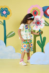 Gorman NZ - Hideout Geo Kids Frill Shorts - multi