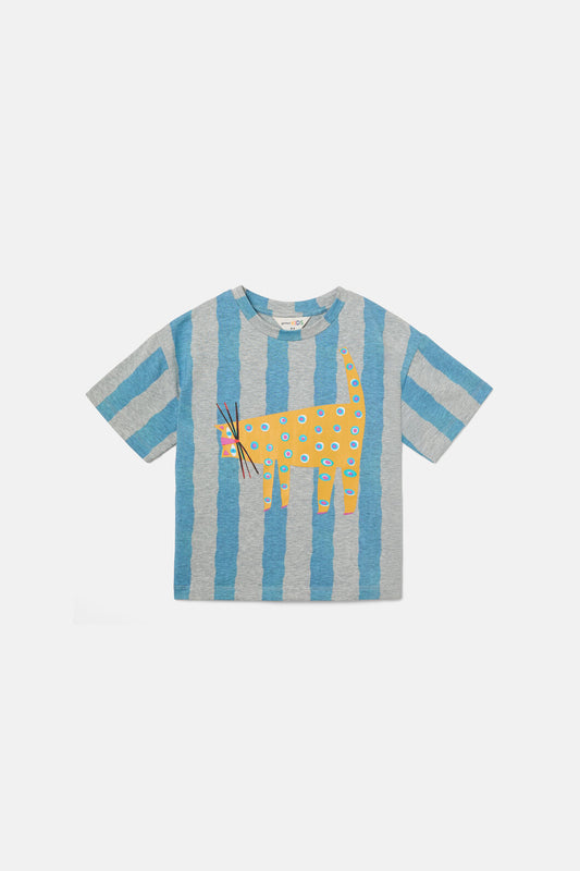 Gorman NZ - Leopard Stripe Kids Ss Tee - multi
