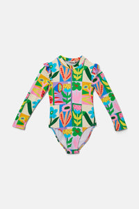 Gorman NZ - Floral Patchy Kids Bathers - print