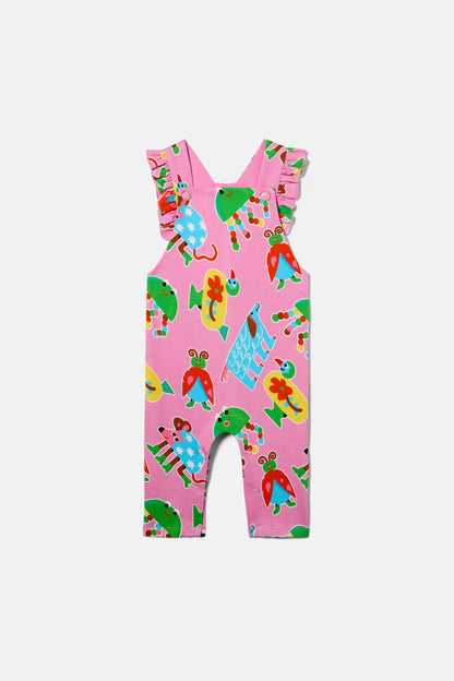 Gorman NZ - Buggy Boo Baby Frill Overalls - pink