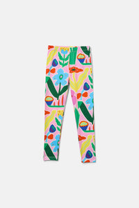 Gorman NZ - Bold Floral Kids Legging - pink