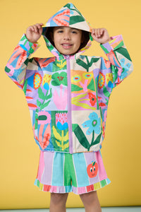 Floral Patchy Kids Raincoat