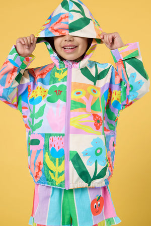 Gorman NZ - Floral Patchy Kids Raincoat - multi