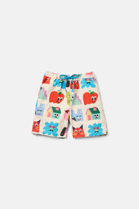 Gorman NZ - Birthday Kids Shorts - cream