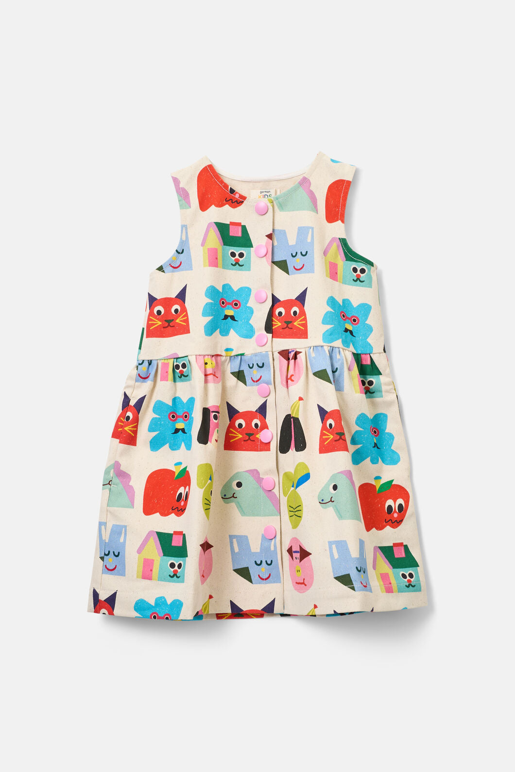 Gorman NZ - Birthday Kids Pinafore - cream