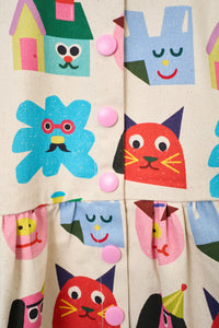 Gorman NZ - Birthday Kids Pinafore - cream
