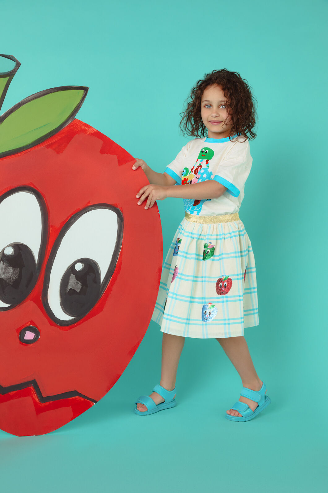 Gorman NZ - Apple Sequins Kids Party Skirt - multi