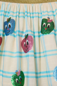Gorman NZ - Apple Sequins Kids Party Skirt - multi