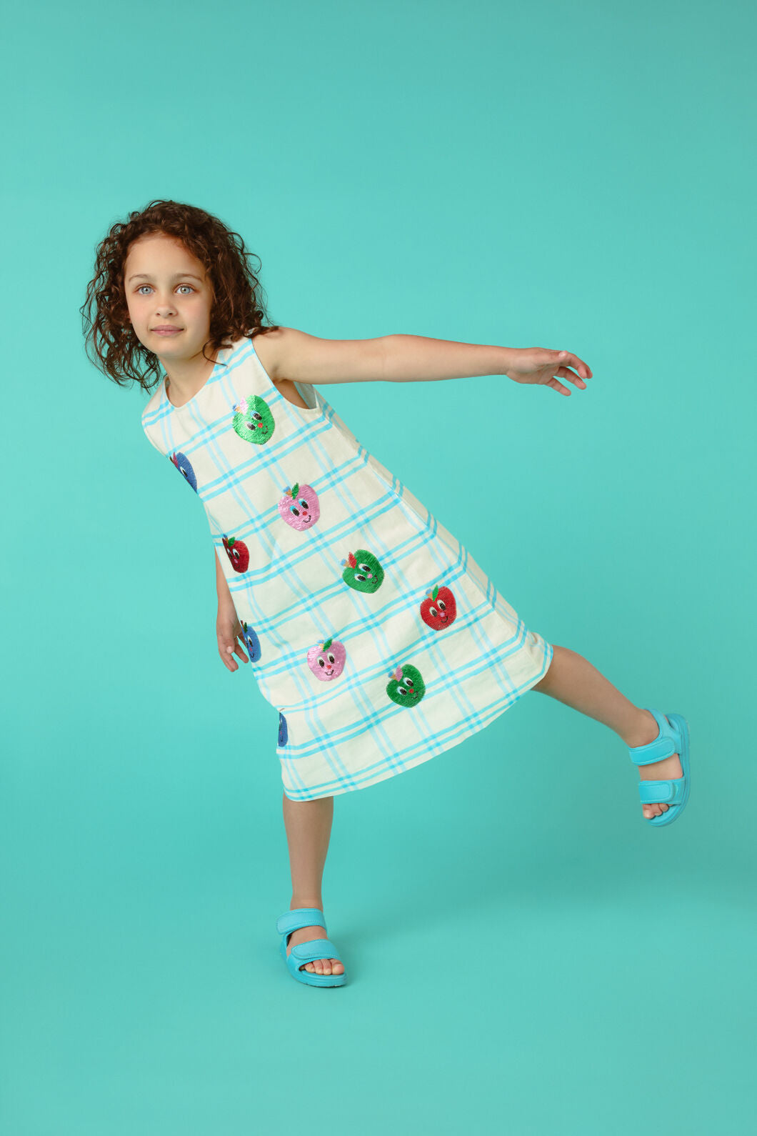 Gorman NZ - Apples Glitter Kids Party Dres - multi