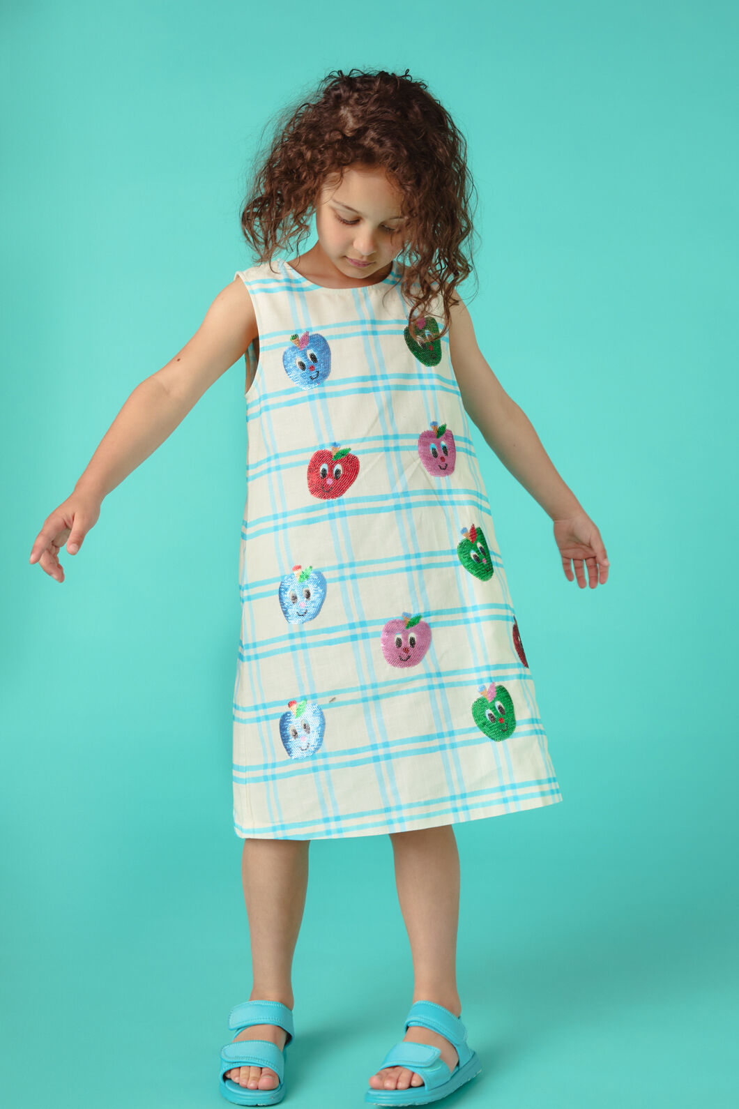 Gorman NZ - Apples Glitter Kids Party Dres - multi