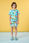 Gorman NZ - Little Huts Kids SS Tee - blue