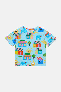 Gorman NZ - Little Huts Kids SS Tee - blue