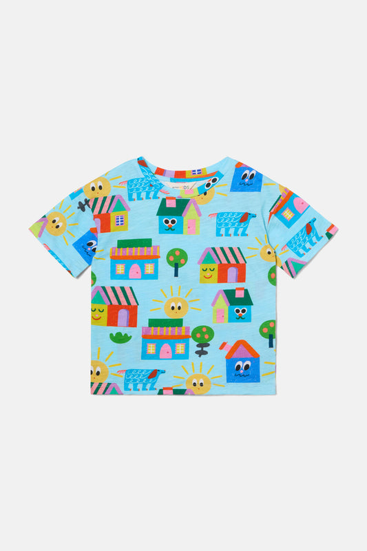 Gorman NZ - Little Huts Kids SS Tee - blue