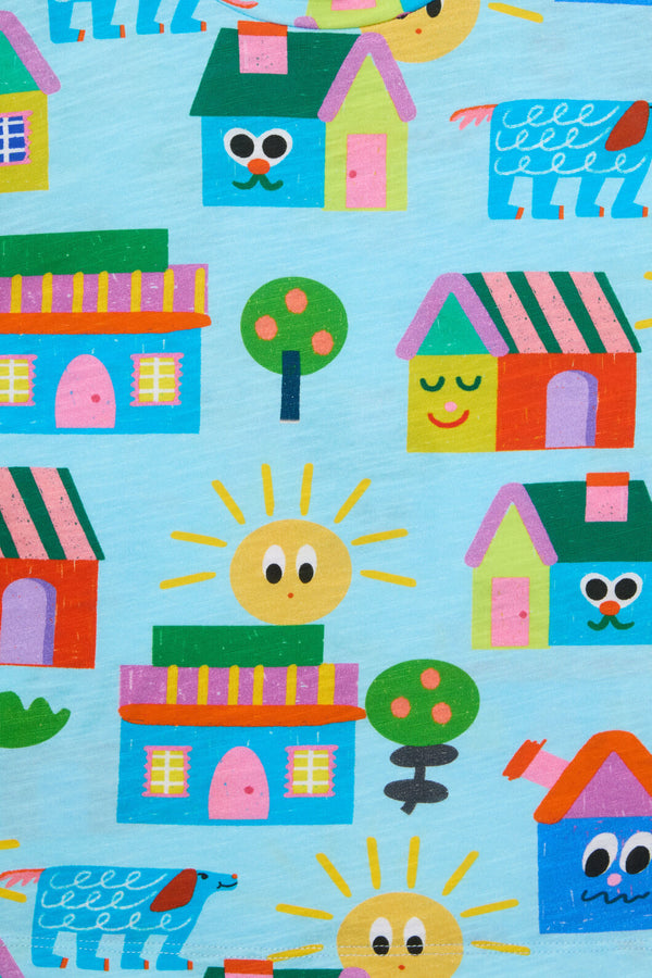 Gorman NZ - Little Huts Kids SS Tee - blue