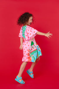 Gorman NZ - Buggy Grid Kids Frill Dress - multi