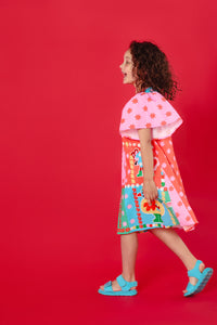 Gorman NZ - Buggy Grid Kids Frill Dress - multi