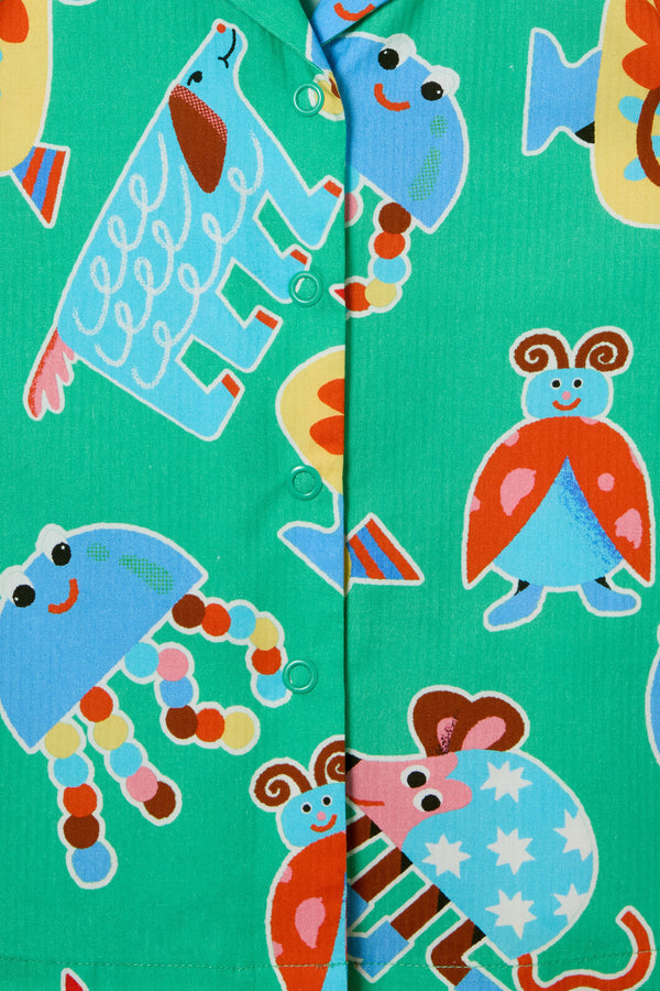 Gorman NZ - Buggy Stripe Kids Shirt - green