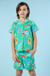 Gorman NZ - Buggy Stripe Kids Shorts - green