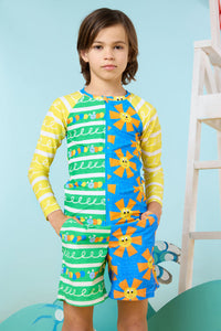 Gorman NZ - Mix Match Kids Swim Zip Top - multi