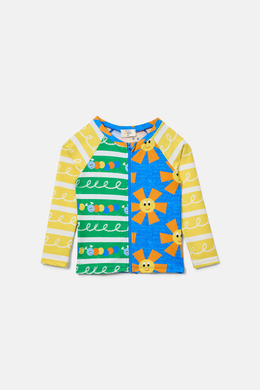 Gorman NZ - Mix Match Kids Swim Zip Top - multi