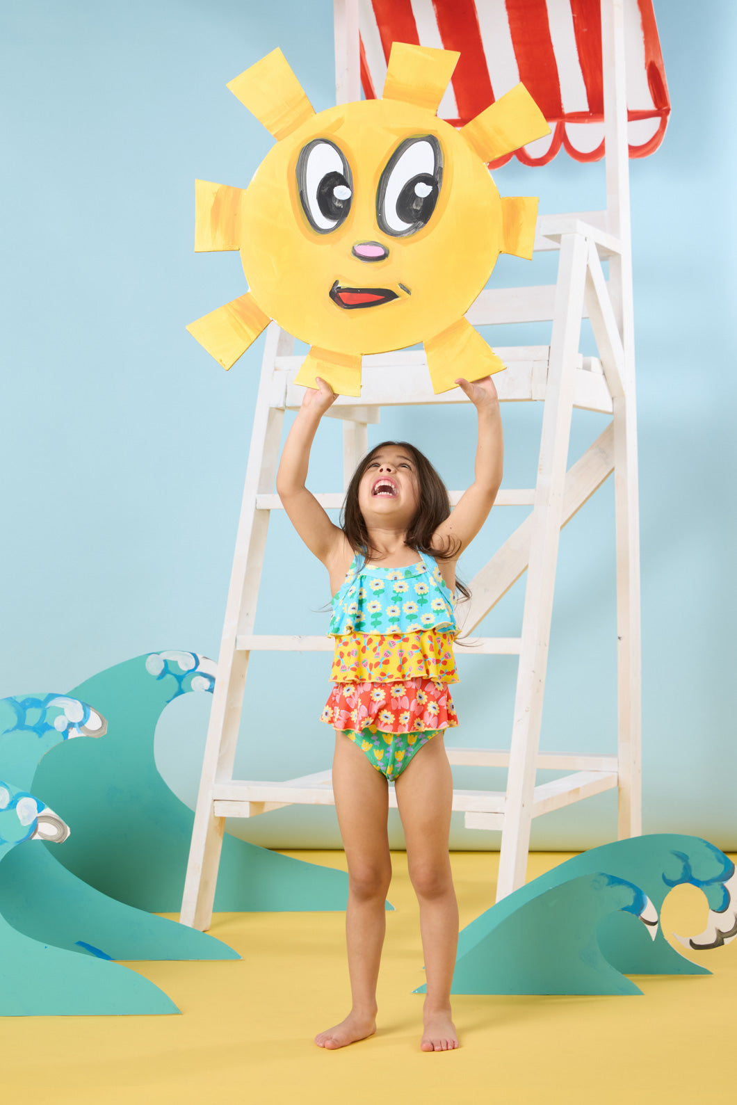 Splice Floral Kids Tiered Bath