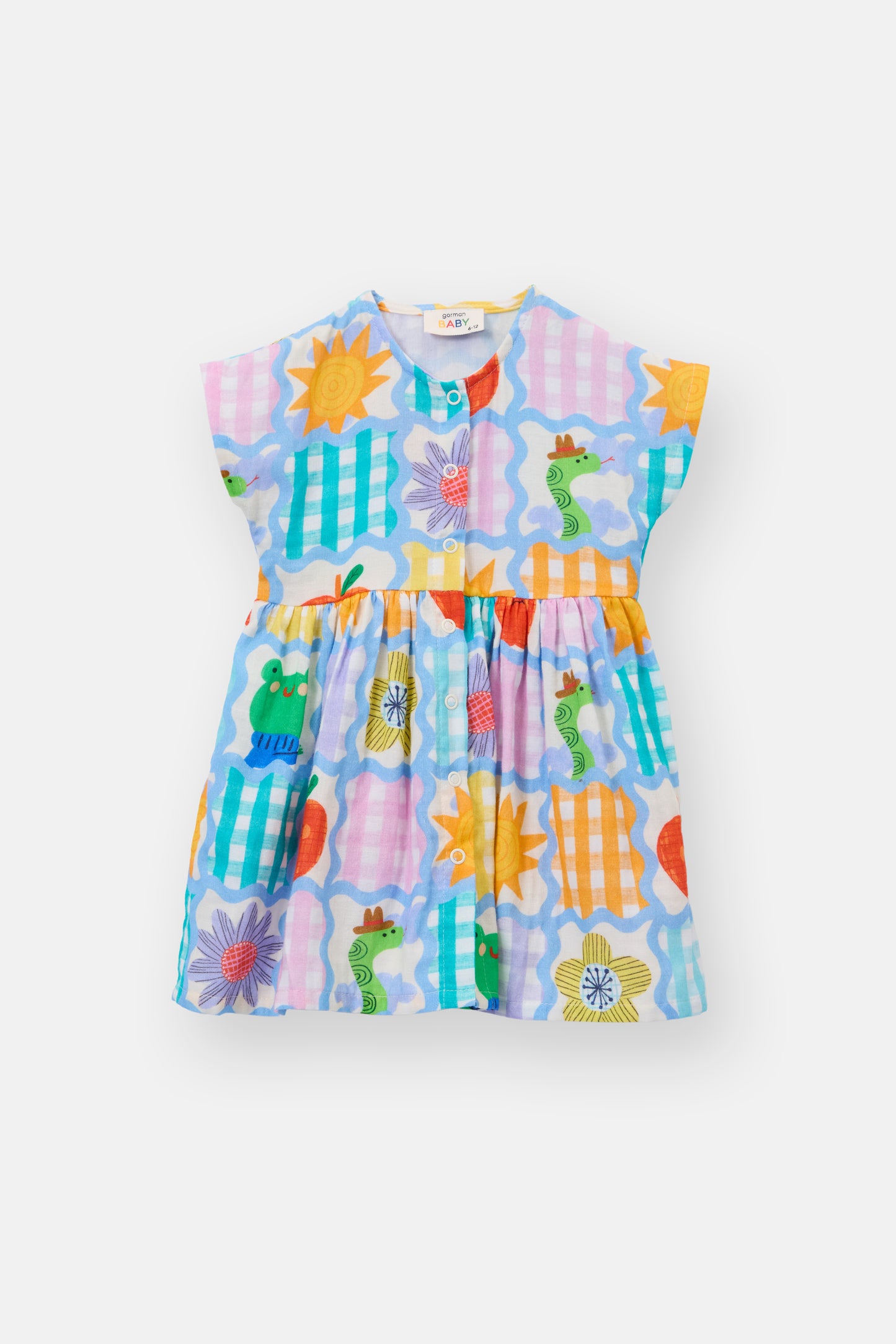 Jumble Check Baby Dress