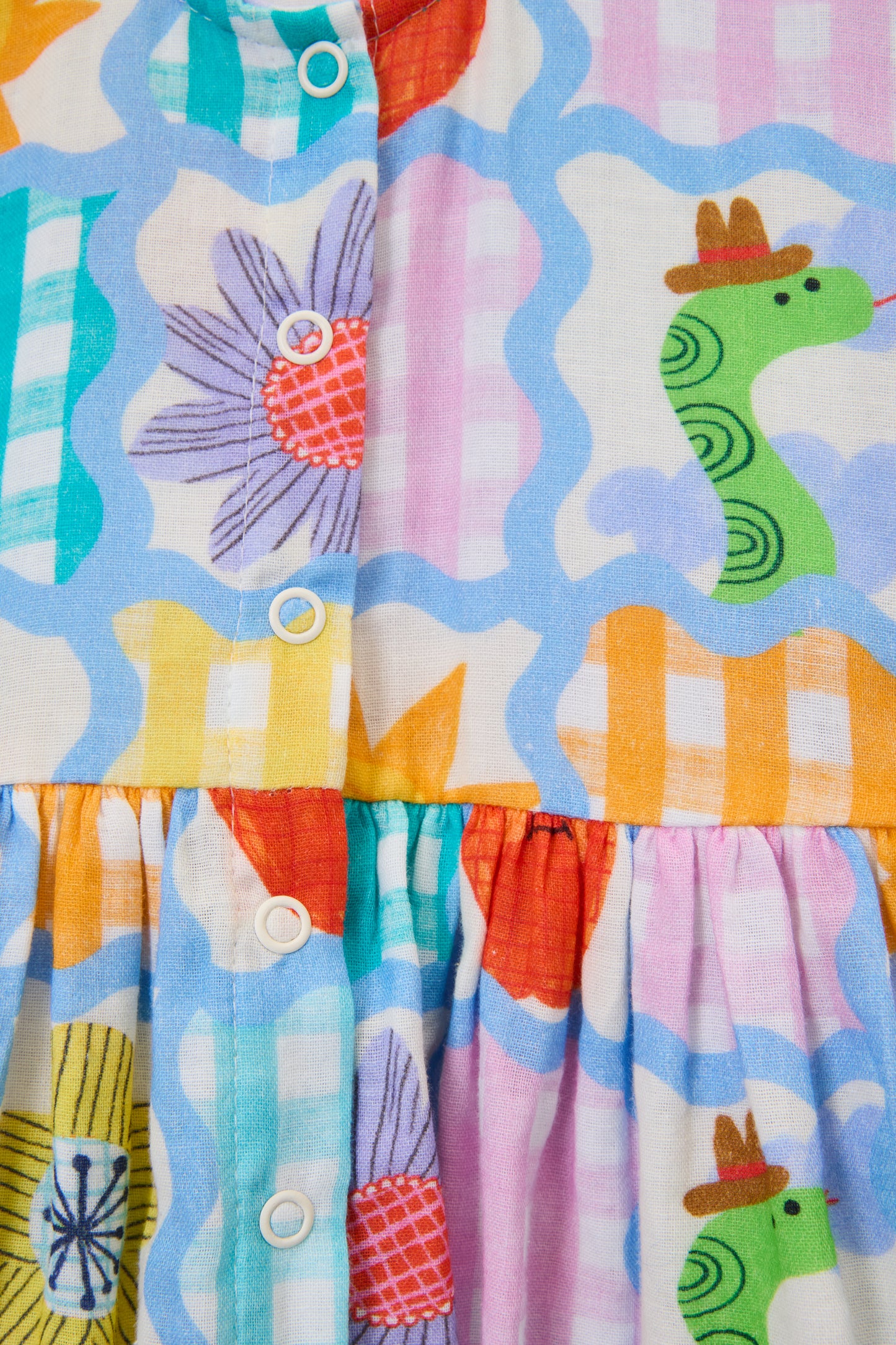 Jumble Check Baby Dress