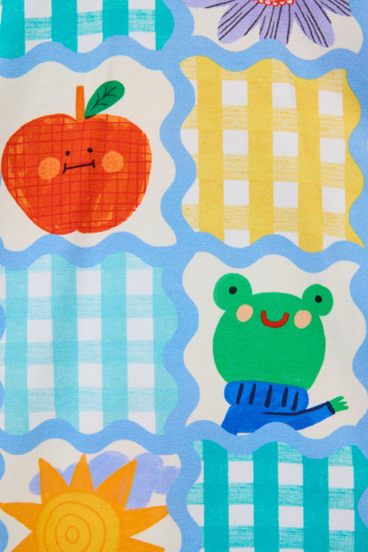 Jumble Check Baby Tee