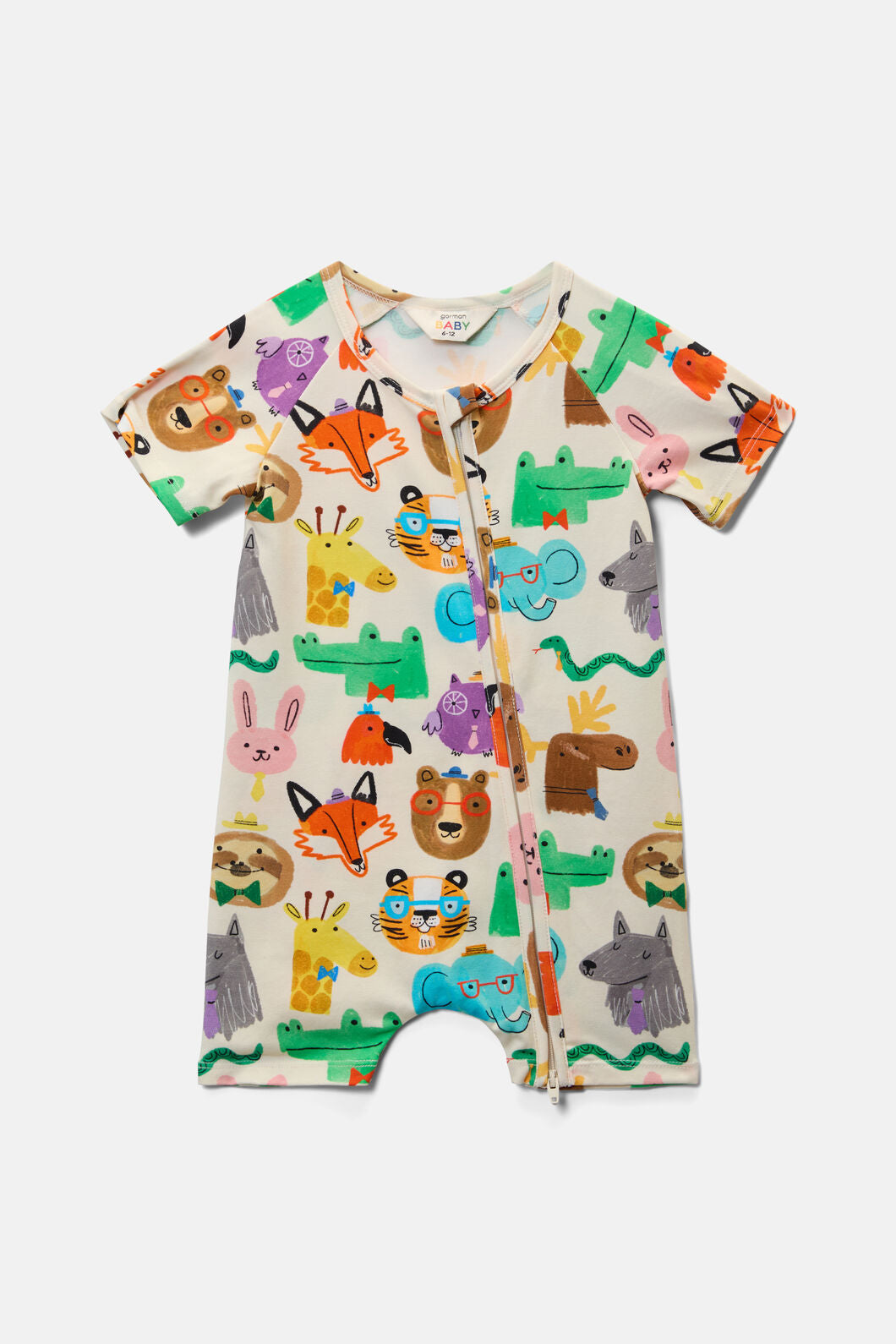 Gorman NZ - Happy Guys Baby Onesie - cream