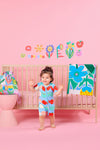 Gorman NZ - Spot Face Baby Onesie - blue