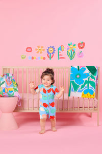 Gorman NZ - Spot Face Baby Onesie - blue