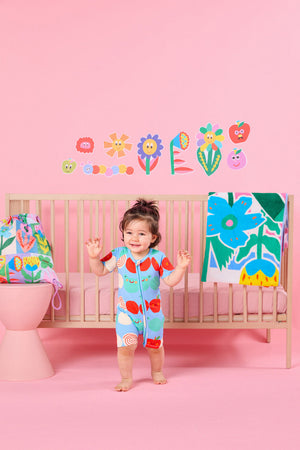 Gorman NZ - Spot Face Baby Onesie - blue