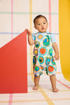 Gorman NZ - Animal Stamp Baby Overalls - cream