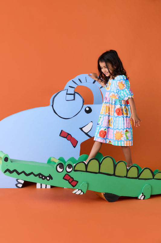 Gorman NZ - Jumble Check Kids Dress - multi