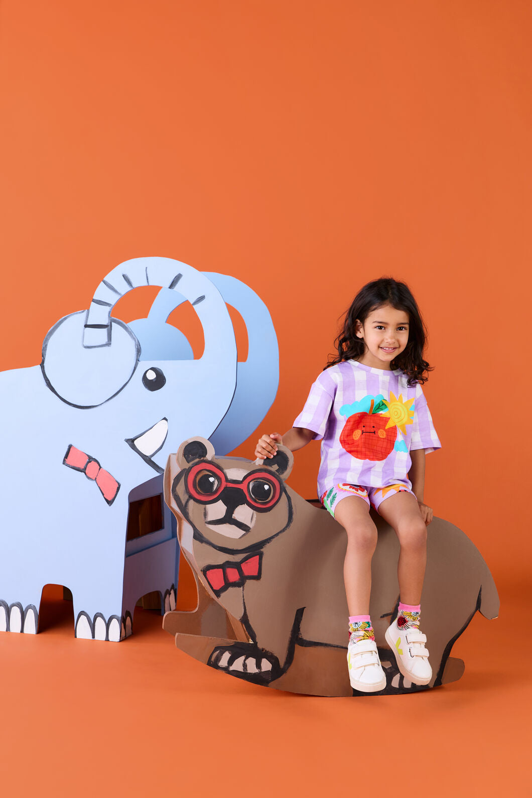 Gorman NZ - Apple Check Kids SS Tee - lilac