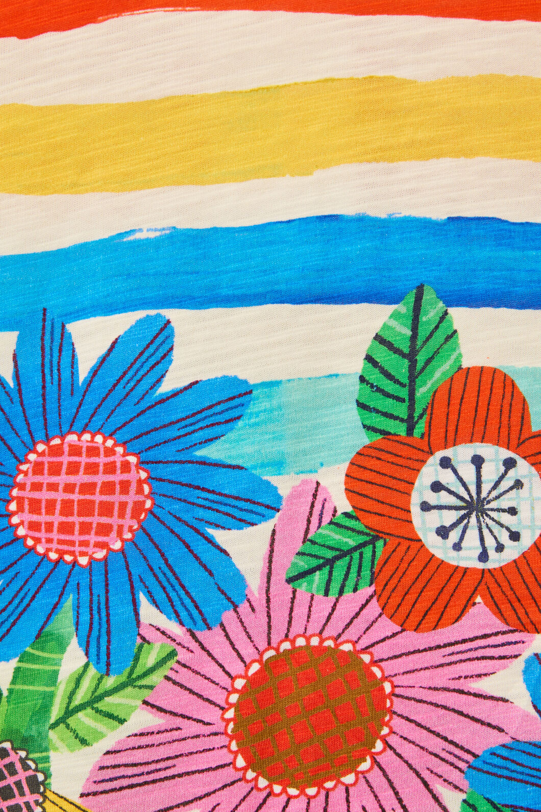 Gorman NZ - Floral Stripe Kids SS Tee - multi