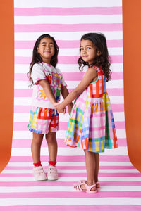 Gorman NZ - Vichy Check Kids Tulip Dress - multi