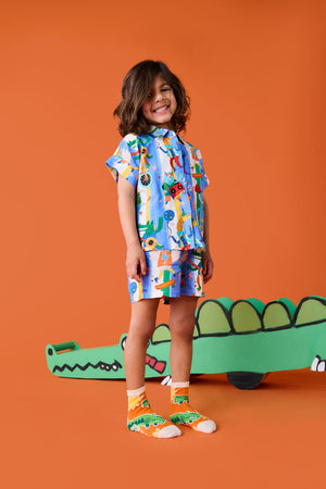 Gorman NZ - Lets Go Stripe Kids Shorts - multi