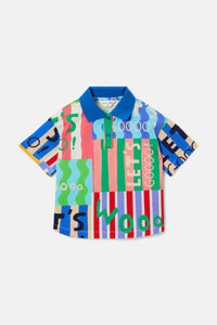 Gorman NZ - Woohoo Stripe Kids Polo Top - multi