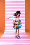 Gorman NZ - Party Stripe Kids Dress - multi