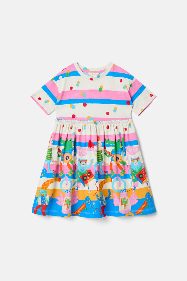 Gorman NZ - Party Stripe Kids Dress - multi