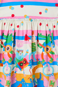 Gorman NZ - Party Stripe Kids Dress - multi