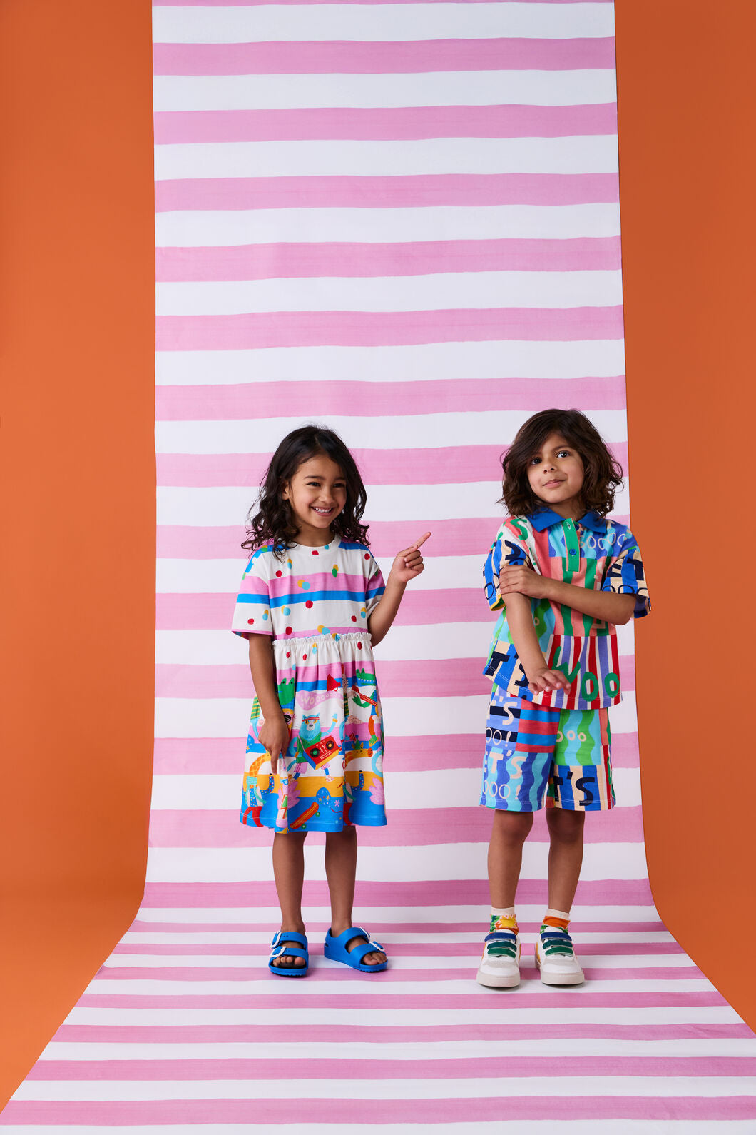 Gorman NZ - Party Stripe Kids Dress - multi