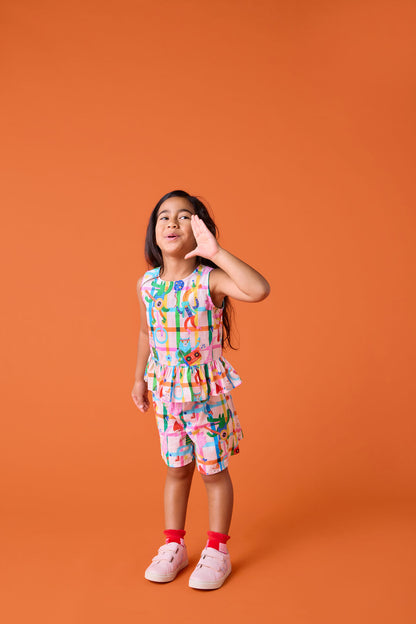 Gorman NZ - Lets Go Check Kids Skort - multi