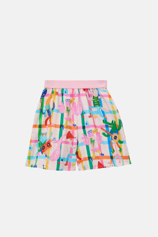 Gorman NZ - Lets Go Check Kids Skort - multi