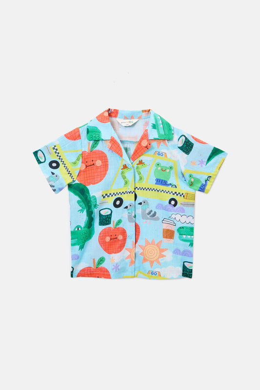Gorman NZ - Taxi Kids Shirt - blue