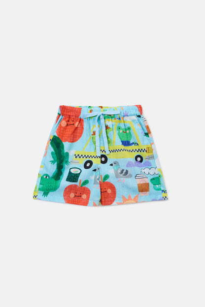 Gorman NZ - Taxi Kids Shorts - blue
