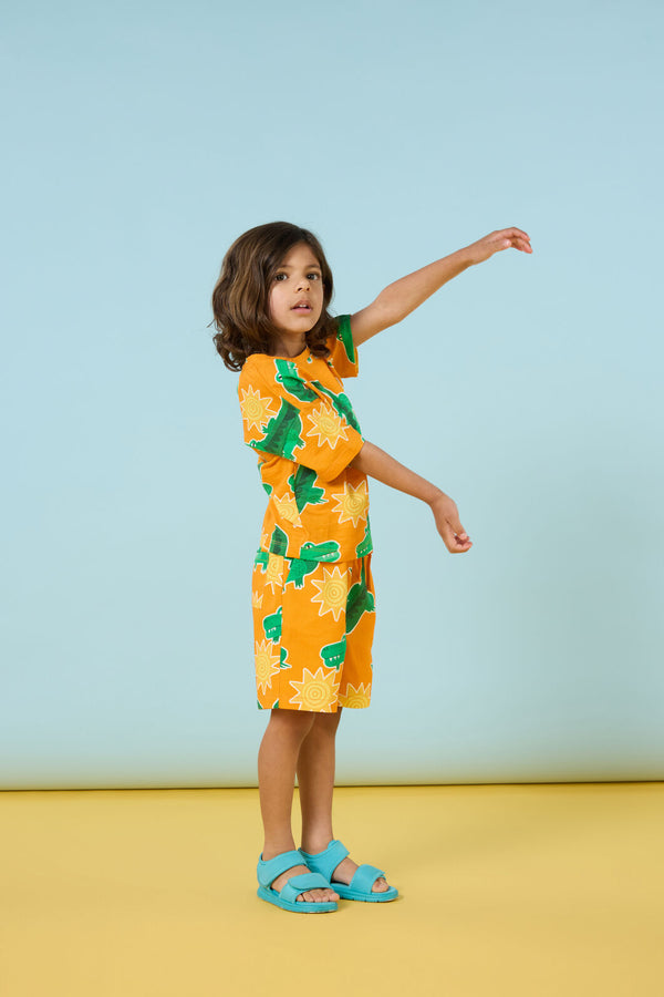 Gorman NZ - Sunny Croc Kids Shorts - orange