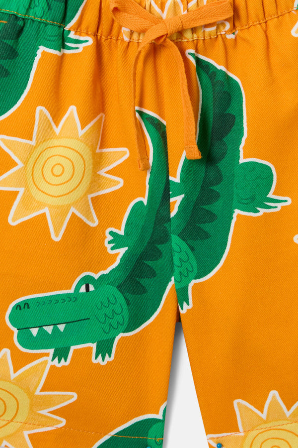 Gorman NZ - Sunny Croc Kids Shorts - orange
